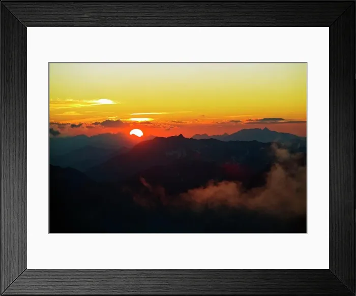 Framed Print : Europe, Spain, Pyrenees, Pico de Aneto (3404m), highest peak in mainland spain, sunset view Framed Print : Europe, Spain, Pyrenees, Pico de Aneto (3404m), highest peak in mainland spain, sunset view
