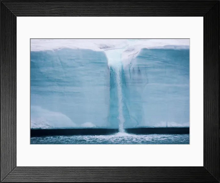 Framed Print : A waterfall is created by a melting iceberg, Svalbard, Norway Svalbard, Norway Framed Print : A waterfall is created by a melting iceberg, Svalbard, Norway Svalbard, Norway