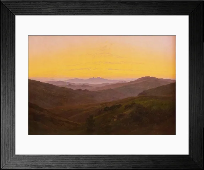 Framed Print : 1830-35 The Riesengebrige mo intains. (Caspar David Friedrich; Greifwald 1774-1840 Dresden) Framed Print : 1830-35 The Riesengebrige mo intains. (Caspar David Friedrich; Greifwald 1774-1840 Dresden)