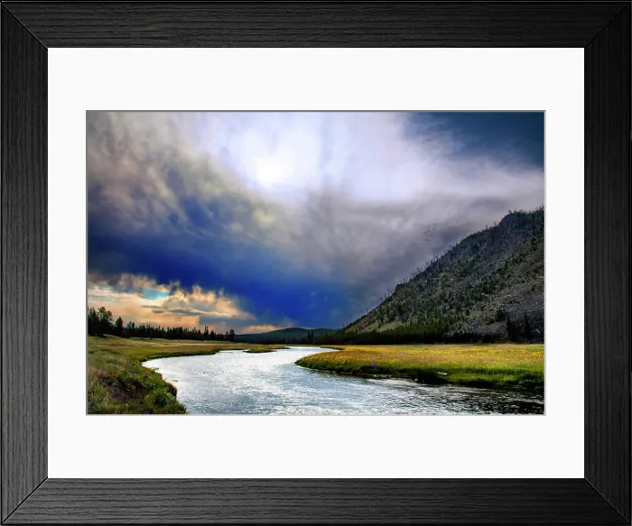 Framed Print : Yellowstone National Park Madison River at sunrise Framed Print : Yellowstone National Park Madison River at sunrise