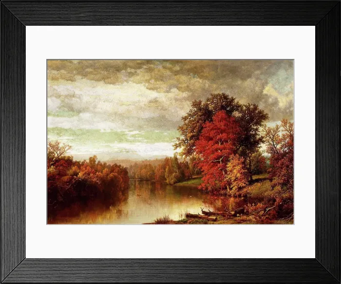 Framed Print : Colors of Fall. William Mason Brown (1828-1898). Oil on canvas. 59 x 87cm Framed Print : Colors of Fall. William Mason Brown (1828-1898). Oil on canvas. 59 x 87cm