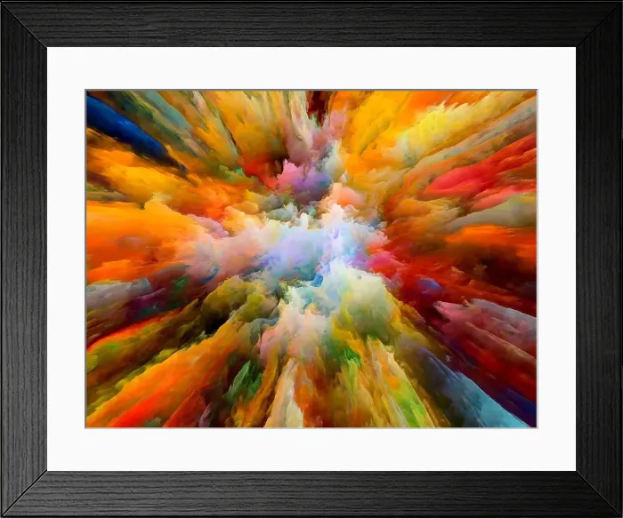 Framed Print : Abstract Splash background on the subject of art, creativity and imagination Framed Print : Abstract Splash background on the subject of art, creativity and imagination