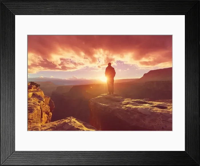 Framed Print : Hike in Grand Canyon Framed Print : Hike in Grand Canyon
