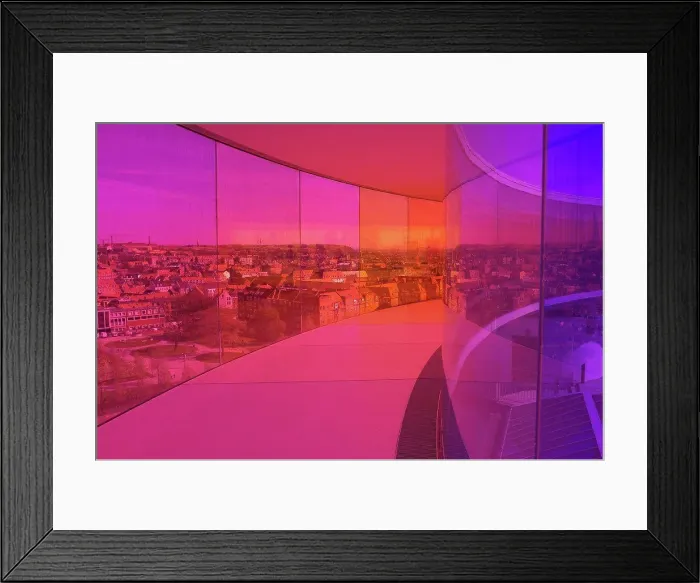 Framed Print : Aarhus, cultural capital in 2017 - ARoS museum - Rainbow panorama