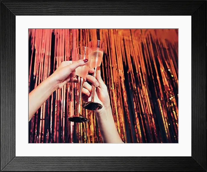 Framed Print : Champagne glasses Framed Print : Champagne glasses