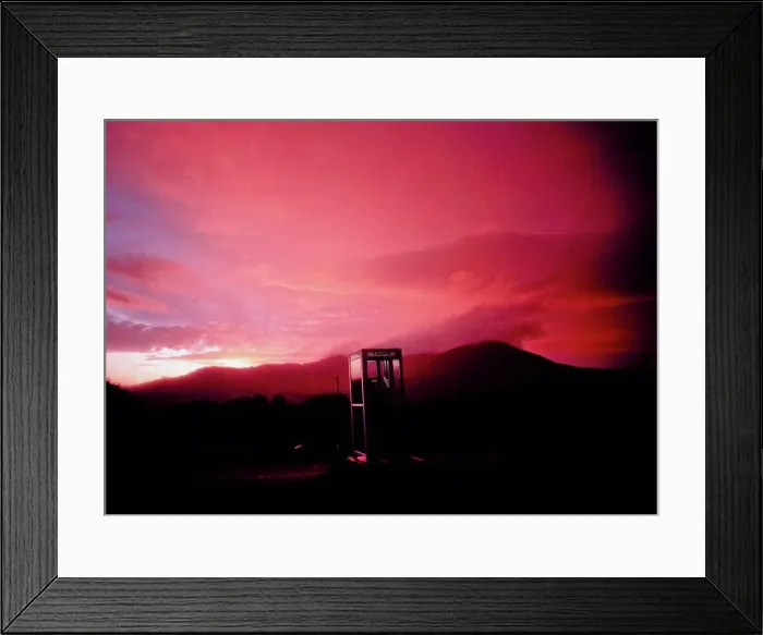 Framed Print : Co Galway, Ireland, Telephone Box