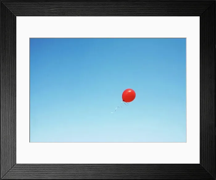 Framed Print : Red Balloon in Sky Framed Print : Red Balloon in Sky