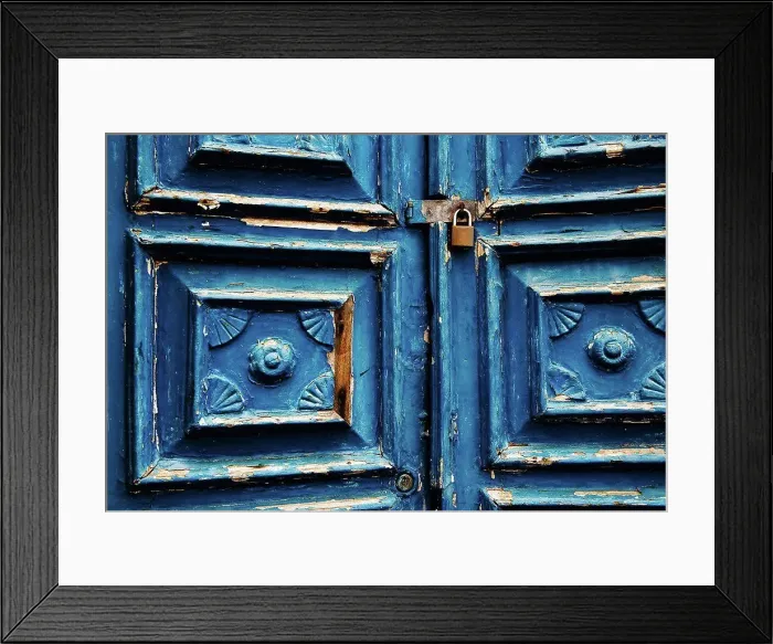 Framed Print : old blue wooden door detail, Salvador, Bahia, Brazil Framed Print : old blue wooden door detail, Salvador, Bahia, Brazil