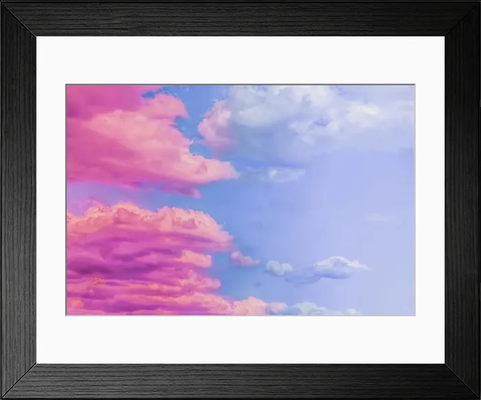 Framed Print : Dreamy surreal sky as abstract art, fantasy pastel colours background for modern design Framed Print : Dreamy surreal sky as abstract art, fantasy pastel colours background for modern design