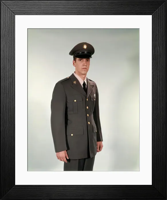 Framed Print : 1960S Young Man In Army National Guard Dress Uniform Soldier Soldiers Vintage Portrait Retro Vintage Framed Print : 1960S Young Man In Army National Guard Dress Uniform Soldier Soldiers Vintage Portrait Retro Vintage