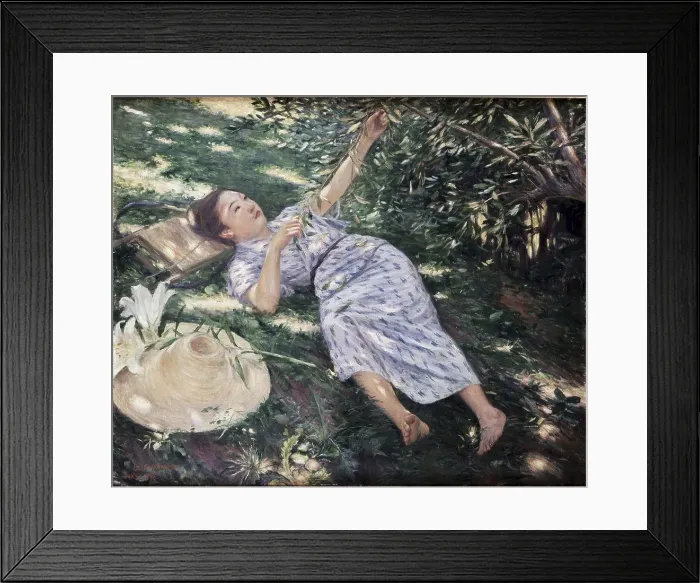 Framed Print : Sous les Arbres S.D 1898 Kuroda Seiki (1866-1924, Japanese) Oil on canvas Christie's Images, London, England Framed Print : Sous les Arbres S.D 1898 Kuroda Seiki (1866-1924, Japanese) Oil on canvas Christie's Images, London, England
