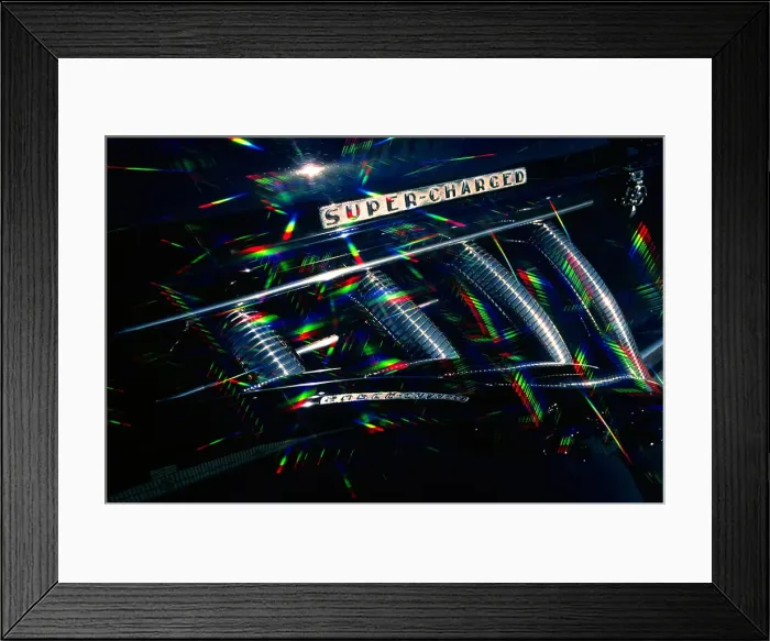 Framed Print : 1930s 1930 RETRO SUPER CHARGED MANIFOLD PRISMATIC GRAPHIC EFFECT REFRACTED LIGHT COLORFUL SPEED METALLIC Framed Print : 1930s 1930 RETRO SUPER CHARGED MANIFOLD PRISMATIC GRAPHIC EFFECT REFRACTED LIGHT COLORFUL SPEED METALLIC