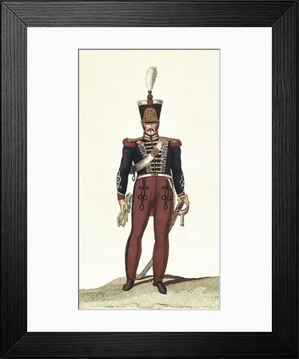 Framed Print : Picture of Memoria para la historia de las tropas de la Casa Real de Espa-a by Serafn Mara de Loto (Madrid)