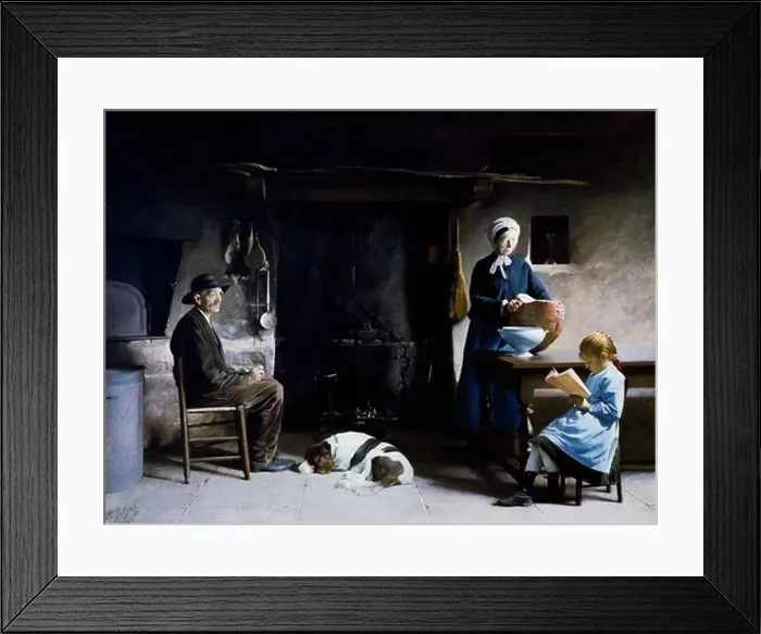 Framed Print : Waiting for dinner, 1891, painting by Philippe Jolyet (1832-1908), Castle of Pierre de Bresse, France Framed Print : Waiting for dinner, 1891, painting by Philippe Jolyet (1832-1908), Castle of Pierre de Bresse, France