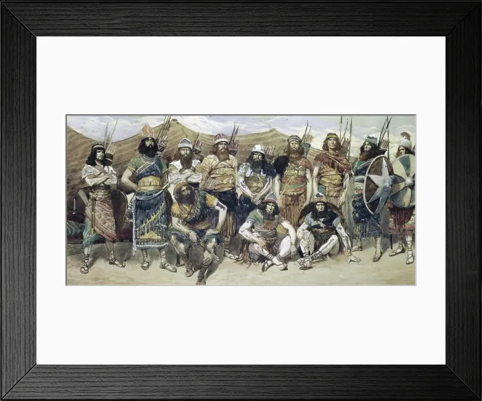 Framed Print : David's Valiant Men James Tissot (1836-1902 French) Jewish Museum, New York, USA