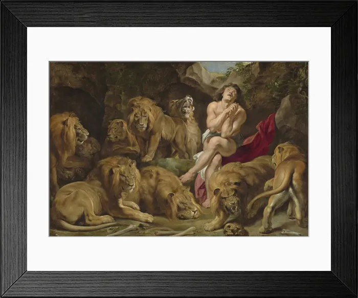 Framed Print : Sir Peter Paul Rubens, Daniel in the Lions Den, c 1614 1616 Daniel in the Lions Den Framed Print : Sir Peter Paul Rubens, Daniel in the Lions Den, c 1614 1616 Daniel in the Lions Den