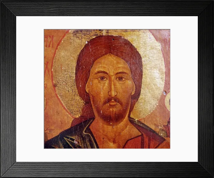 Framed Print : Jesus, icon, 17th century, Romania, Museum of the Varatec Monastery Framed Print : Jesus, icon, 17th century, Romania, Museum of the Varatec Monastery