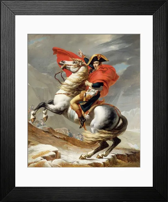 Framed Print : Napoleon at Saint-Bernard pass by Jacques Louis David Framed Print : Napoleon at Saint-Bernard pass by Jacques Louis David