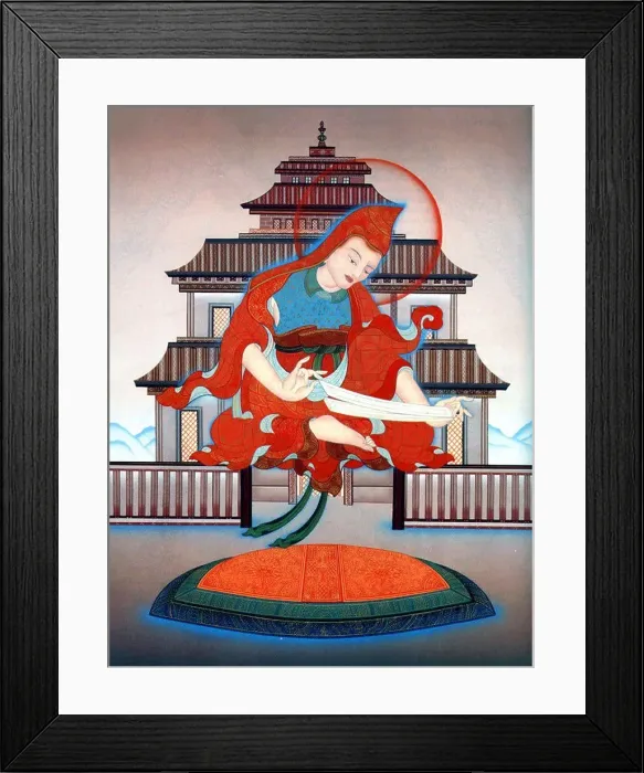 Framed Print : Shantideva (Tibetan: Shyiwa Lha) Framed Print : Shantideva (Tibetan: Shyiwa Lha)