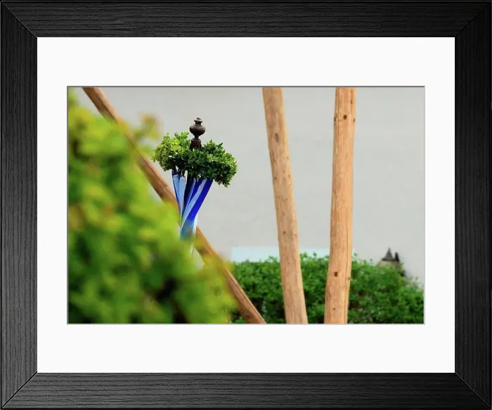 Framed Print : May 1, Maibaum aufstellen (maypole erection), detail, wreath Framed Print : May 1, Maibaum aufstellen (maypole erection), detail, wreath