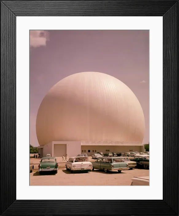 Framed Print : 1960s TELSTAR RADAR DOME ANDOVER ME USA Framed Print : 1960s TELSTAR RADAR DOME ANDOVER ME USA