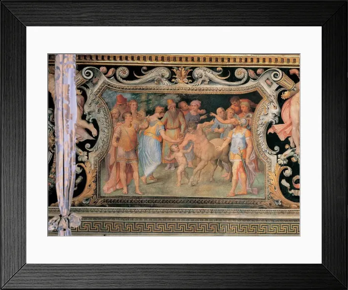 Framed Print : Thetis Entrusting the Infant Achilles to the Centaur Chiron Framed Print : Thetis Entrusting the Infant Achilles to the Centaur Chiron