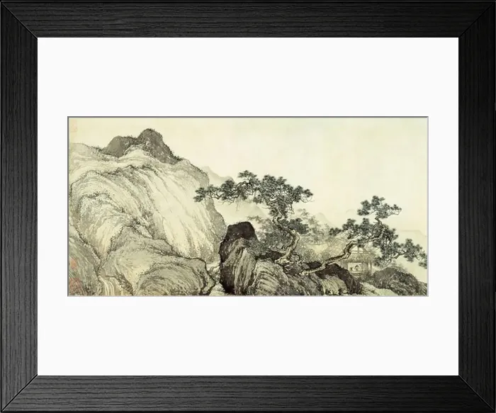 Framed Print : Dreaming of Immortality in a Thatched Cottage, Ming Dynasty, China, right side of image Framed Print : Dreaming of Immortality in a Thatched Cottage, Ming Dynasty, China, right side of image