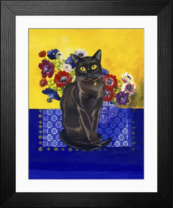 Framed Print : Burmese Cat--Series II 1997 Isy Ochoa (b.1961 / French) Oil on canvas Private Collection Framed Print : Burmese Cat--Series II 1997 Isy Ochoa (b.1961 / French) Oil on canvas Private Collection