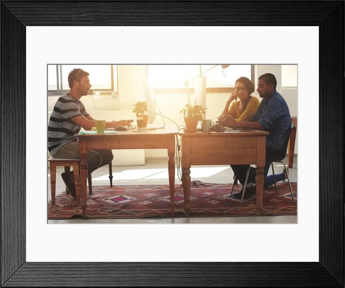Framed Print : This office was made for creativity. designers working in a modern office Framed Print : This office was made for creativity. designers working in a modern office