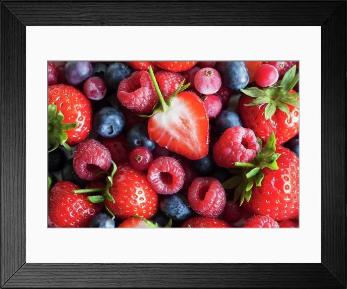 Framed Print : Macro shot of fresh berries Framed Print : Macro shot of fresh berries