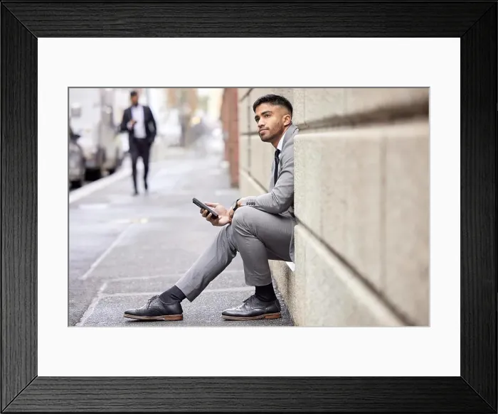 Framed Print : Hes got a lot to think about Framed Print : Hes got a lot to think about