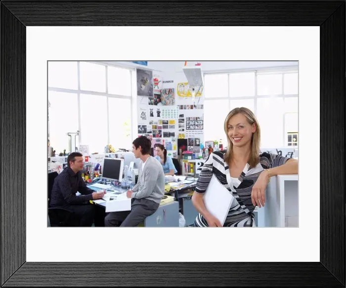 Framed Print : People Working in Office Framed Print : People Working in Office