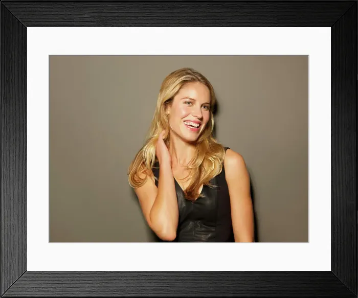 Framed Print : Attractive Blonde Woman Smiling Framed Print : Attractive Blonde Woman Smiling