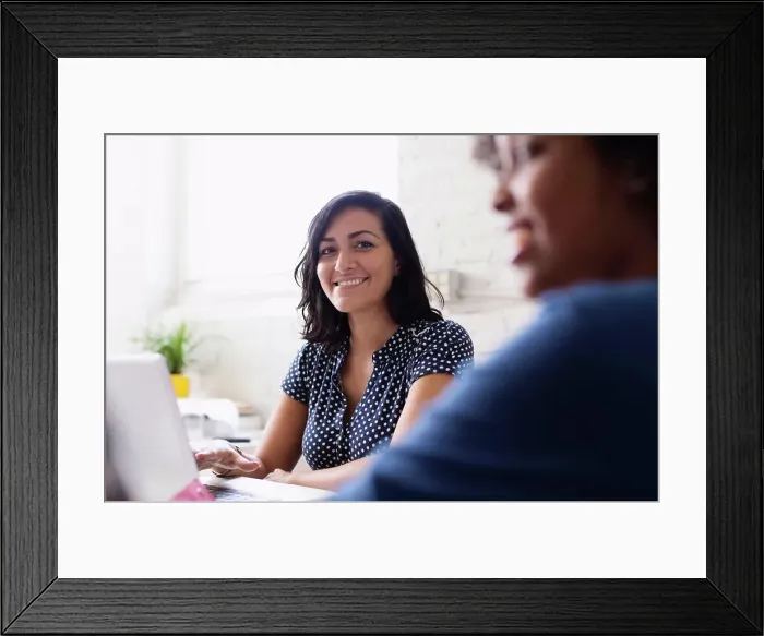 Framed Print : Colleagues in Small Business, Start-up Framed Print : Colleagues in Small Business, Start-up