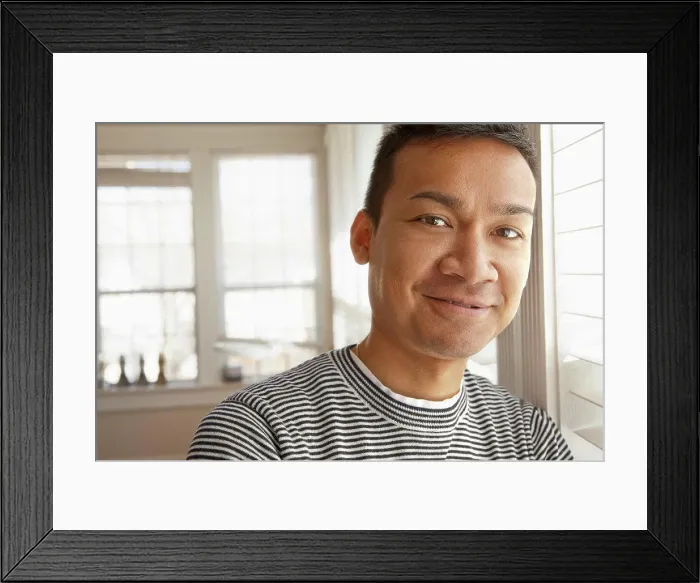 Framed Print : Smiling Malaysian man Framed Print : Smiling Malaysian man