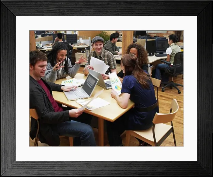 Framed Print : Business People Having Meeting Framed Print : Business People Having Meeting