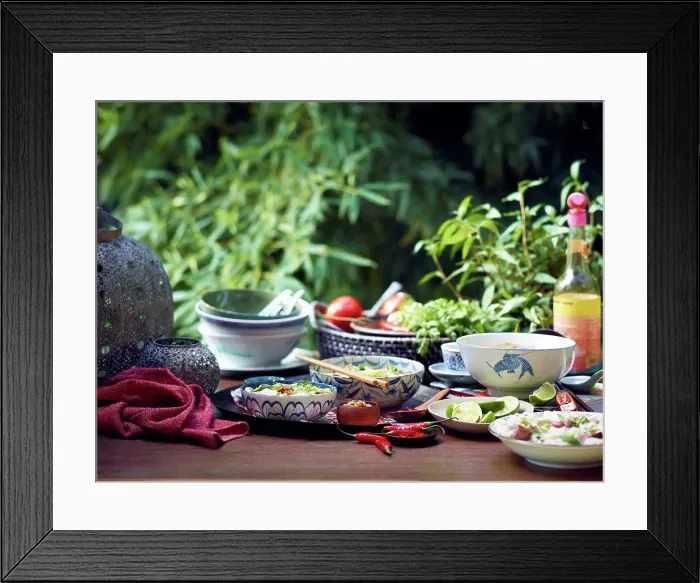 Framed Print : Still life of vietnamese starters Framed Print : Still life of vietnamese starters