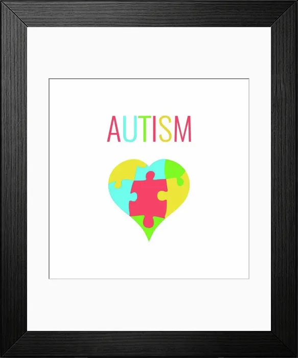 Framed Print : Autism, conceptual illustration Framed Print : Autism, conceptual illustration