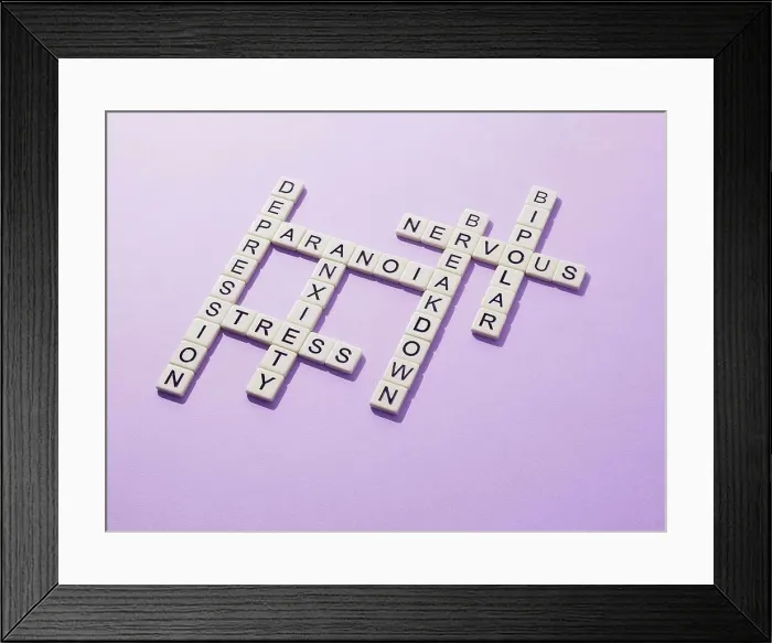 Framed Print : Mental health, conceptual image Framed Print : Mental health, conceptual image