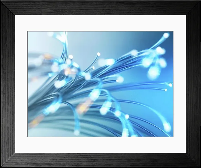 Framed Print : Bundle of fibre optic cables Framed Print : Bundle of fibre optic cables
