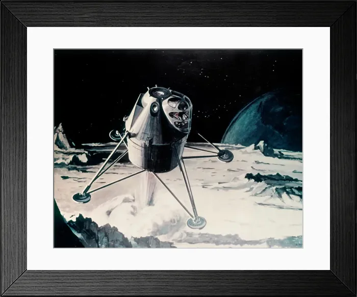 Framed Print : 1960s NASA DRAWING ILLUSTRATION LUNAR MODULE LANDING MOON SCIENCE SPACE SPACESHIP PLANET EXPLORATION SCI-FI Framed Print : 1960s NASA DRAWING ILLUSTRATION LUNAR MODULE LANDING MOON SCIENCE SPACE SPACESHIP PLANET EXPLORATION SCI-FI