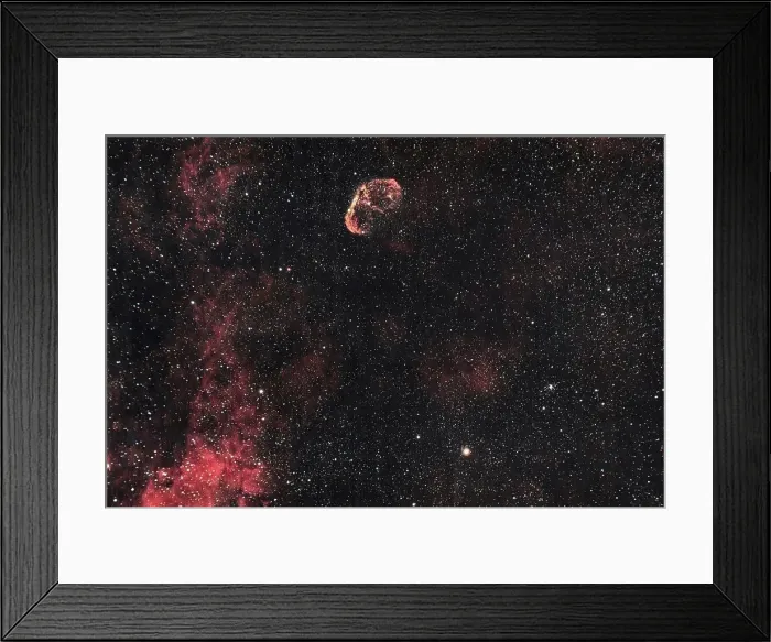 Framed Print : NGC 6888, Crescent Nebula in a dark sky Framed Print : NGC 6888, Crescent Nebula in a dark sky