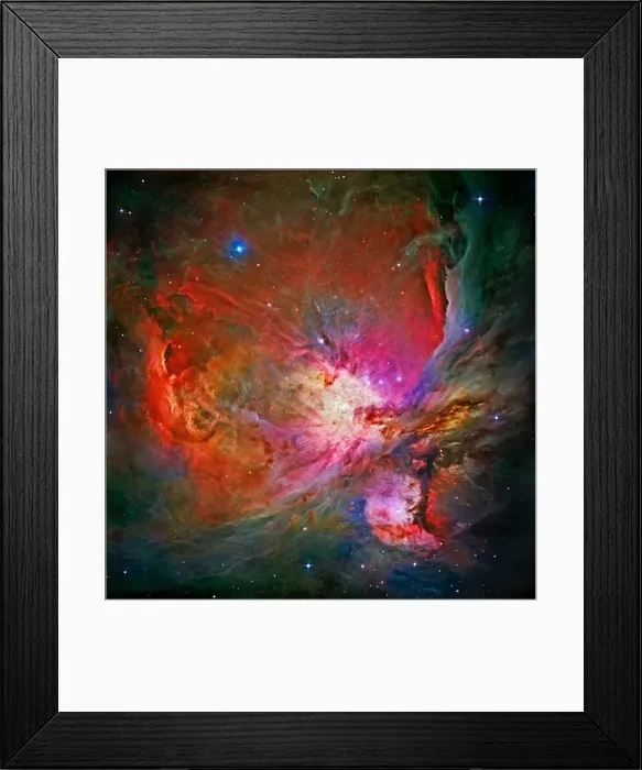Framed Print : Hubble's Sharpest View of the Orion Nebula