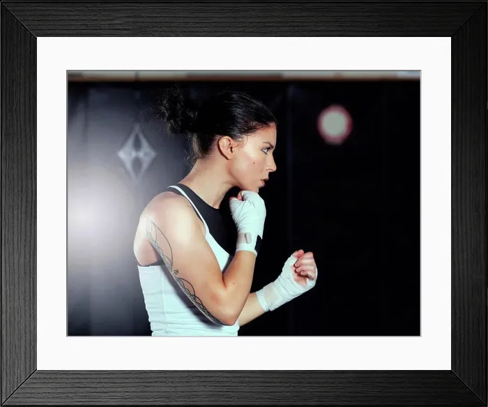 Framed Print : Boxer training in gym Framed Print : Boxer training in gym