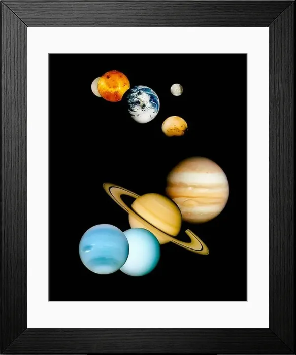 Framed Print : Planets of the Solar System