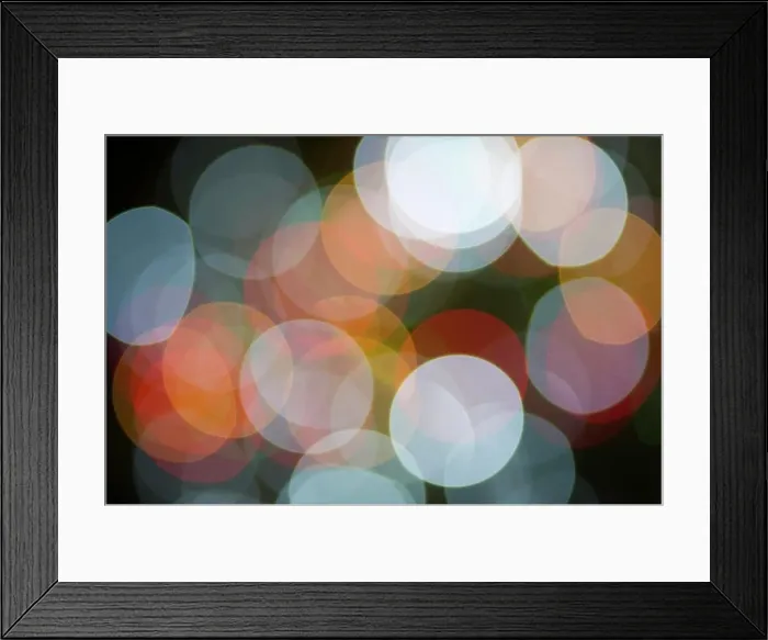 Framed Print : Multicolor Light Orb Background Defocused Screensaver Framed Print : Multicolor Light Orb Background Defocused Screensaver