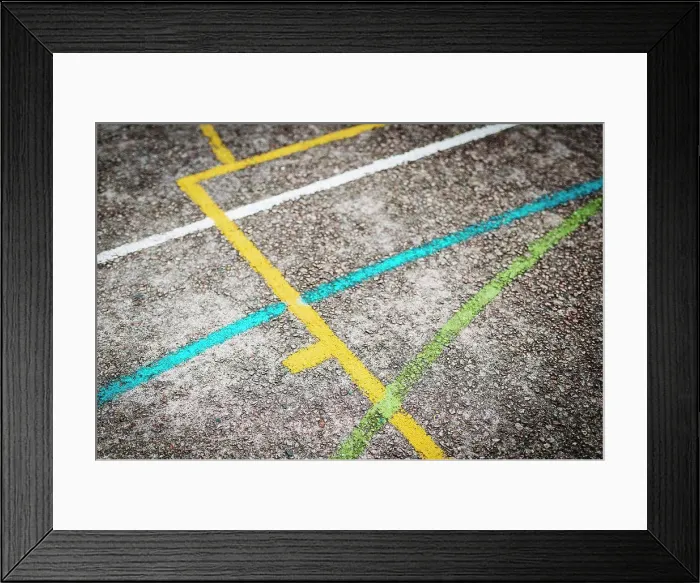 Framed Print : Full frame shot of road with painted lines Framed Print : Full frame shot of road with painted lines