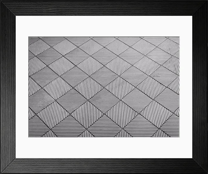Framed Print : Full frame shot of patterned floor tiles