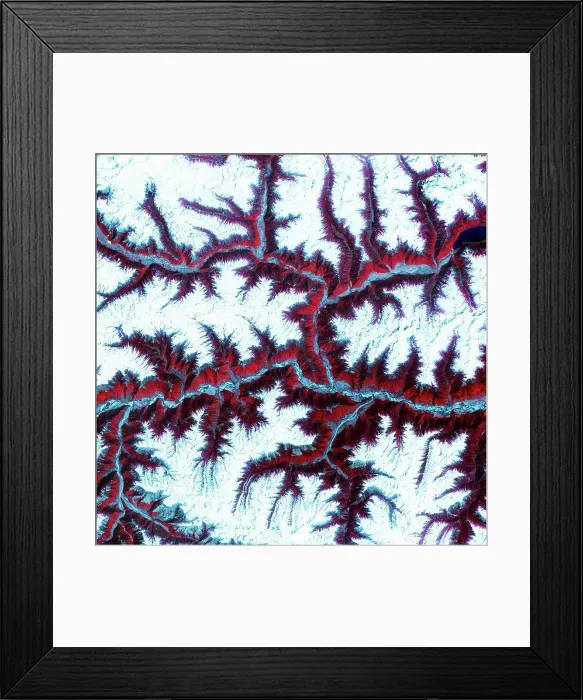 Framed Print : Peaks and ridges of the eastern Himalaya Mountains Framed Print : Peaks and ridges of the eastern Himalaya Mountains