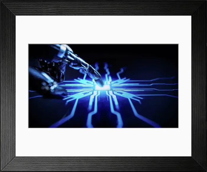 Framed Print : Artificial intelligence, conceptual image Framed Print : Artificial intelligence, conceptual image